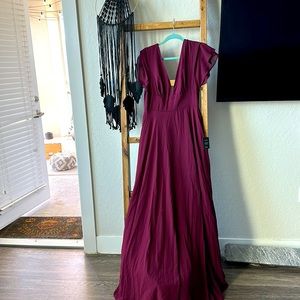 Lulu’s Burgundy Dress